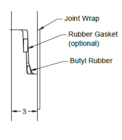 Supplied shiplap joint detail for cone-top structures